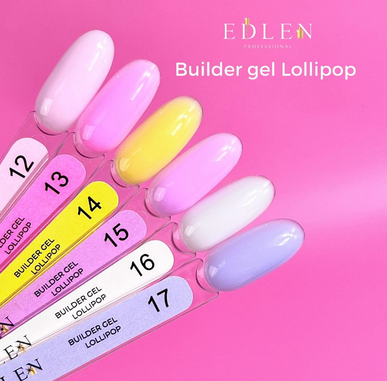 EDLEN Builder Gel №12 Lollipop Гель для нарощування, 15 мл. Ціна