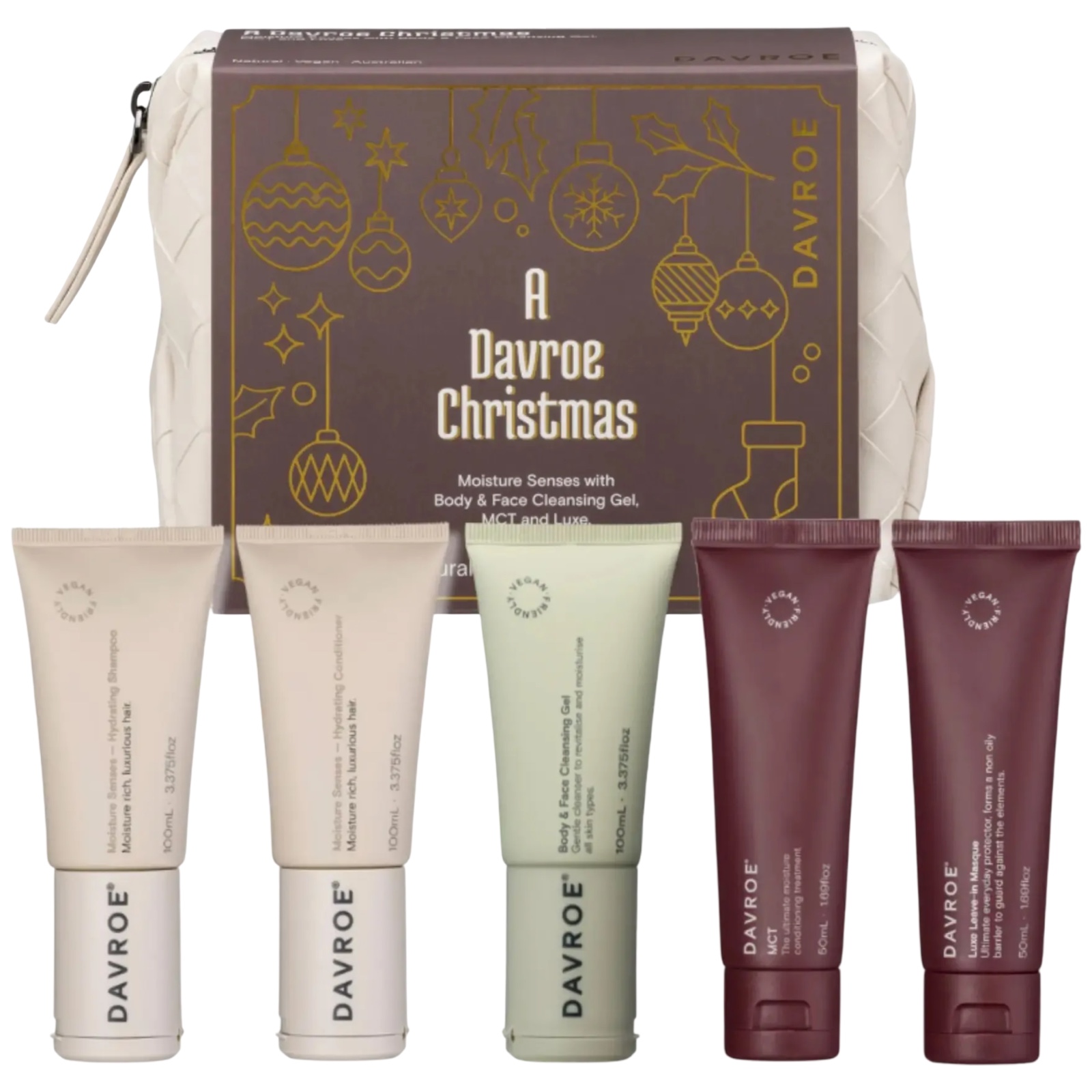 DAVROE Christmas Moisture Senses Travel Pack Набір продуктів для
