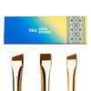 ZOLA Набір пензлів для фарбування брів BROW BRUSHES UKRAINIAN EDITION професійний, image 
