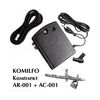 KOMILFO Аерограф AR-001 з компресором АС-001 - комплект, image 
