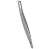 STALEKS PRO Expert 44 Type 12 Пінцет професійний для вій з насічками (L-образний, 65') - TE-44/12, image 