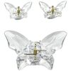 Краб для волосся середній метелик (кришталевий), набір 3 шт, image 