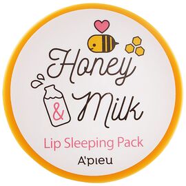 A'PIEU Honey&Milk Lip Sleeping Pack Молочно-медова нічна маска для губ 6,7 г, image 