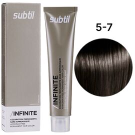 SUBTIL Infinite Стійка безаміачна крем-фарба для волосся 5-7 Світлий шатен коричневий, 60 мл, Об'єм: 60 мл, Відтінок: 5/7, image 