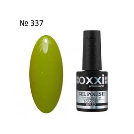 OXXI Гель лак № 337 (оливковий з мікроблиском), 10 мл, № гель лаку: 337, Об'єм: 10 мл, image 