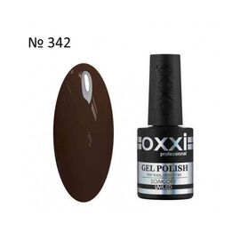 OXXI Гель лак № 342 (сіро-коричневий, емаль), 10 мл, № гель лаку: 342, Об'єм: 10 мл, image 