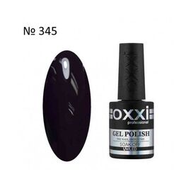 OXXI Гель лак № 345 (баклажанний, емаль), 10 мл, № гель лаку: 345, Об'єм: 10 мл, image 