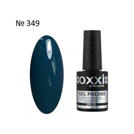 OXXI Гель лак № 349 (синьо-зелений, емаль), 10 мл, № гель лаку: 349, Об'єм: 10 мл, image 