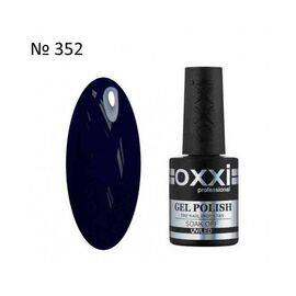 OXXI Гель лак № 352 (темно-синій, емаль), 10 мл, № гель лаку: 352, Об'єм: 10 мл, image 