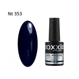 OXXI Гель лак № 353 (синій з мерехтінням), 10 мл, № гель лаку: 353, Об'єм: 10 мл, image 