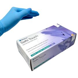 SAFE TOUCH Advanced Slim Рукавички нітрилові BLUE (S), 100 шт/уп (3.5 г), image 