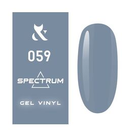 F.O.X Гель лак Spectrum №059 (пастельний сіро-синій), 7 мл, № гель лаку: 059, Об'єм: 7 мл, image 