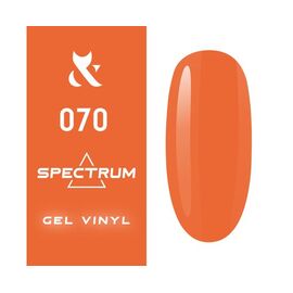 F.O.X Гель лак Spectrum №070 (оранжево-кораловий), 7 мл, № гель лаку: 070, Об'єм: 7 мл, image 