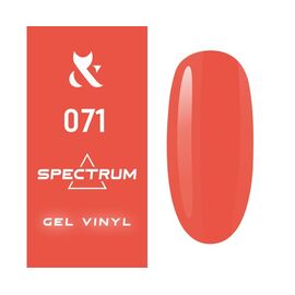 F.O.X Гель лак Spectrum №071 (кораловий неон), 7 мл, № гель лаку: 071, Об'єм: 7 мл, image 