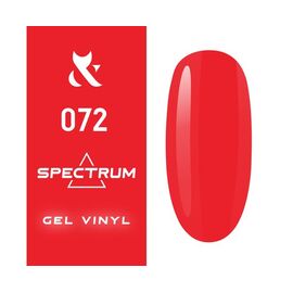 F.O.X Гель лак Spectrum №072 (яскравий оранжевий), 7 мл, № гель лаку: 072, Об'єм: 7 мл, image 