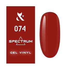 F.O.X Гель лак Spectrum №074 (темно-червоний), 7 мл, № гель лаку: 074, Об'єм: 7 мл, image 