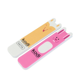 KODI №198 Дитячий набір для нігтів: №Пилка абразивністю 180/220, полірувальник абразивністю 400/300, колір: різнокольоровий, розмі, image 