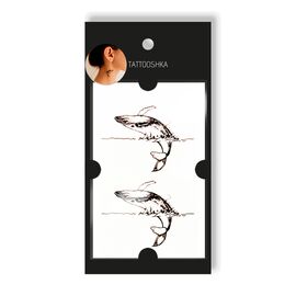 Tattooshka Тату для тіла "2 кита" - HC-261, image 