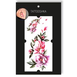 Tattooshka Тату для тіла "Великі акварельні квіти" - QC-700, image 