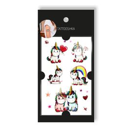 Tattooshka Тату для тіла дитячя "Дружній єдинороги" - EC-662, image 