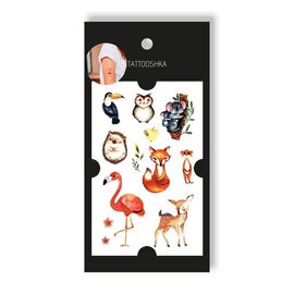 Tattooshka Тату для тіла "Коала і 7 звіряток " - EC-301, image 