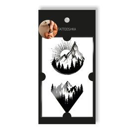 Tattooshka Тату для тіла "Світанок у горах" - RC-542, image 