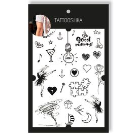 Tattooshka Тату для тіла "Сет доброго ранку" - LC-119, image 