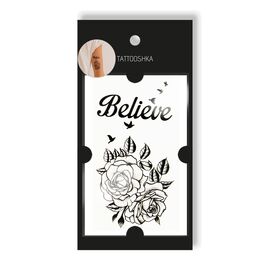 Tattooshka Тату для тіла "Believe" - T-069, image 