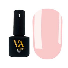 VALERI Гель лак №001 (ніжно-рожевий, емаль), 6 мл, image 