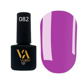 VALERI Гель лак №082 (світлий бузковий, емаль), 6 мл, image 