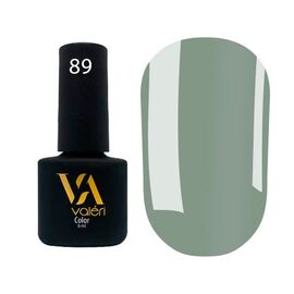 VALERI Гель лак №089 (сіро-зелений, емаль), 6 мл, image 