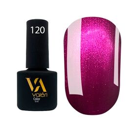 VALERI Гель лак №120 (фіолетовий з перламутром), 6 мл, image 