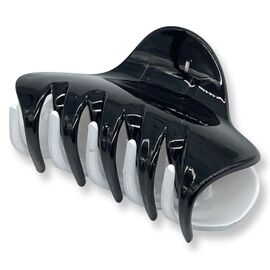 Краб для волосся великий двохколірний глянцевий, 1 шт, image 