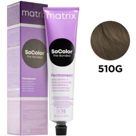 Matrix SoColor Pre-Bonded Extra Coverage 510G крем-фарба для сивого волосся, світлий блонд золотистий, 90 мл, Об'єм: 90 мл, Відтінок: 510G, image 
