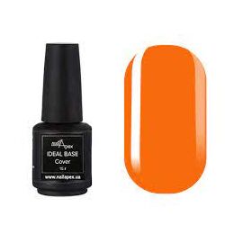 NailApex IDEAL Base №13 Камуфлююча неонова база (помаранчевий шафран), 15 мл, image 