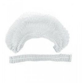 MAKSIMED Шапочка медична нестерильна на подвійній резинці в картонній коробці (50 шт/кор) зі спанбонду Колір: білий, image 