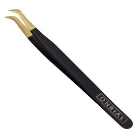 ONRIAL Пінцет "Голлівуд" (чорний з золотом), image 