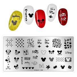 STARLET PROFESSIONAL Металева пластина для стемпінгу на підкладці, ST-246, image 