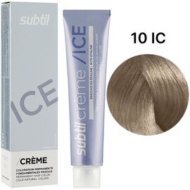 SUBTIL Ice Colors Стійка крем-фарба для волосся 10 IC Холодний екстра-світлий блондин, 60 мл, Об'єм: 60 мл, Відтінок: 10 IC, image 