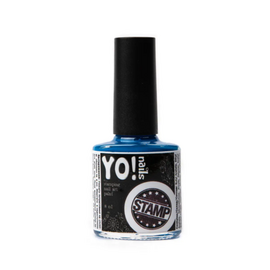 YO NAILS STAMP Лак для стемпінгу №15 Неон синій, 8 мл, image 