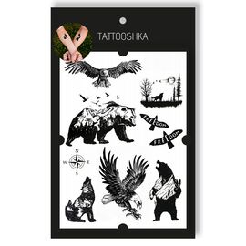 Tattooshka Тату для тіла "Дика природа" - LB-107, image 