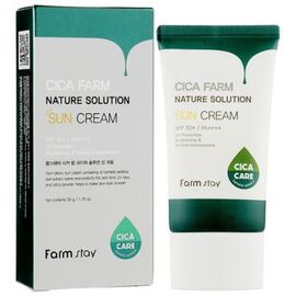 FARM STAY Cica Farm Nature Solution Sun Cream 50+ PA++++ Сонцезахисний крем центеллою, 50 мл, image 