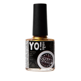 YO NAILS STAMP Лак для стемпінгу №4 Золото, 8 мл, image 