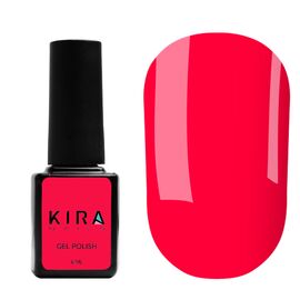 KIRA NAILS Гель лак №176 (теплий неоновий, рожевий), 6 мл, № гель лаку: 176, Об'єм: 6 мл, image 