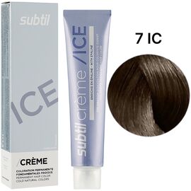 SUBTIL Ice Colors Стійка крем-фарба для волосся 7 IC Холодний блондин, 60 мл, image 