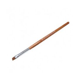 GLOBAL FASHION Пензель для гелю скошений №6 (дерево), image 