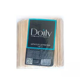 DOILY Шпателі дерев'яні одноразові (100 шт), image 