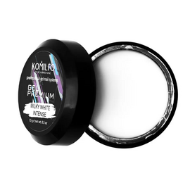 KOMILFO Gel Premium Milky White Intense, 15 г, Об'єм: 15 г, Колір: Milky White Intense, image 