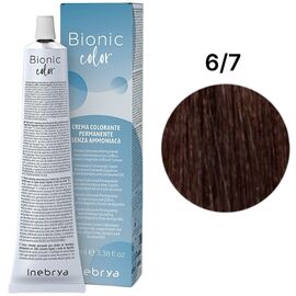 INEBRYA Bionic Крем-фарба без аміаку 6/7 Чистий шоколад, 100 мл, Об'єм: 100 мл, Відтінок: 6/7, image 