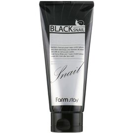 FARM STAY Black Snail Deep Cleansing Foam Пінка для вмивання з муцином равлика, 180 мл, image 